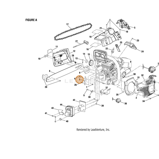 Echo part YH470000690 — IPL diagram snippet (6x zoom, amber highlight)