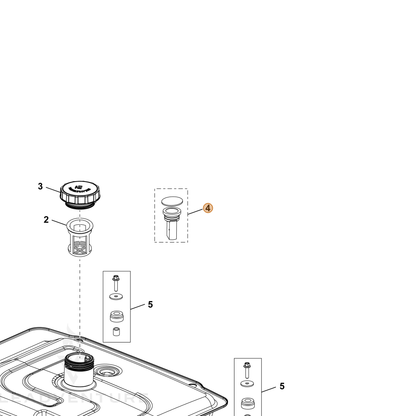 ECHO part YH470000890 — IPL diagram snippet (6x zoom, amber highlight)