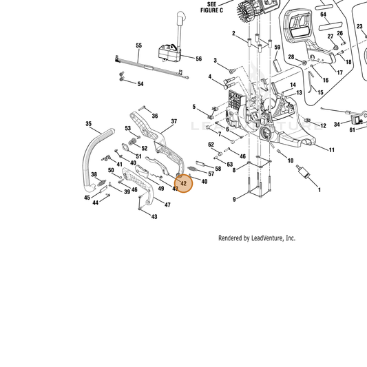 Echo part YH470000900 — IPL diagram snippet (6x zoom, amber highlight)