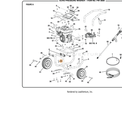 ECHO part YH471000080 — IPL diagram snippet (6x zoom, amber highlight)