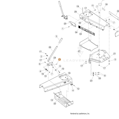 ECHO part YH471000090 — IPL diagram snippet (6x zoom, amber highlight)