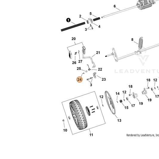 Echo part YH471000140 — IPL diagram snippet (6x zoom, amber highlight)