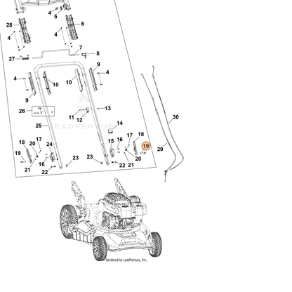 Echo part YH471000150 — IPL diagram snippet (6x zoom, amber highlight)
