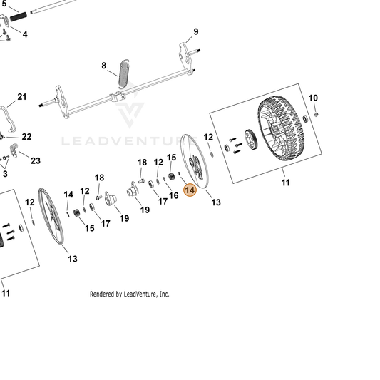 Echo part YH471000160 — IPL diagram snippet (6x zoom, amber highlight)