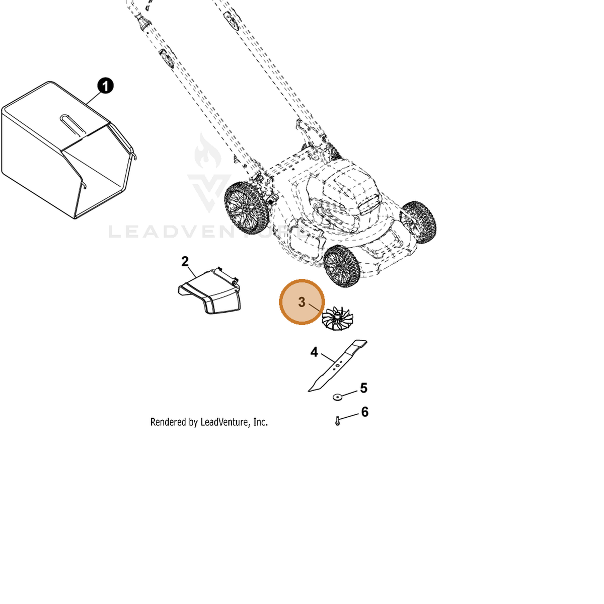 Echo part YH472000160 — IPL diagram snippet (6x zoom, amber highlight)