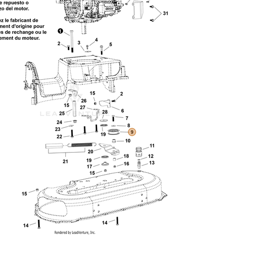 Echo part YH472000180 — IPL diagram snippet (6x zoom, amber highlight)