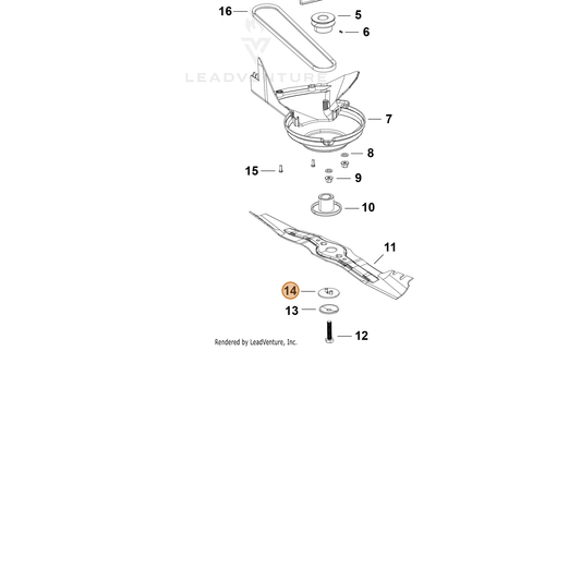 Echo part YH475000390 — IPL diagram snippet (6x zoom, amber highlight)