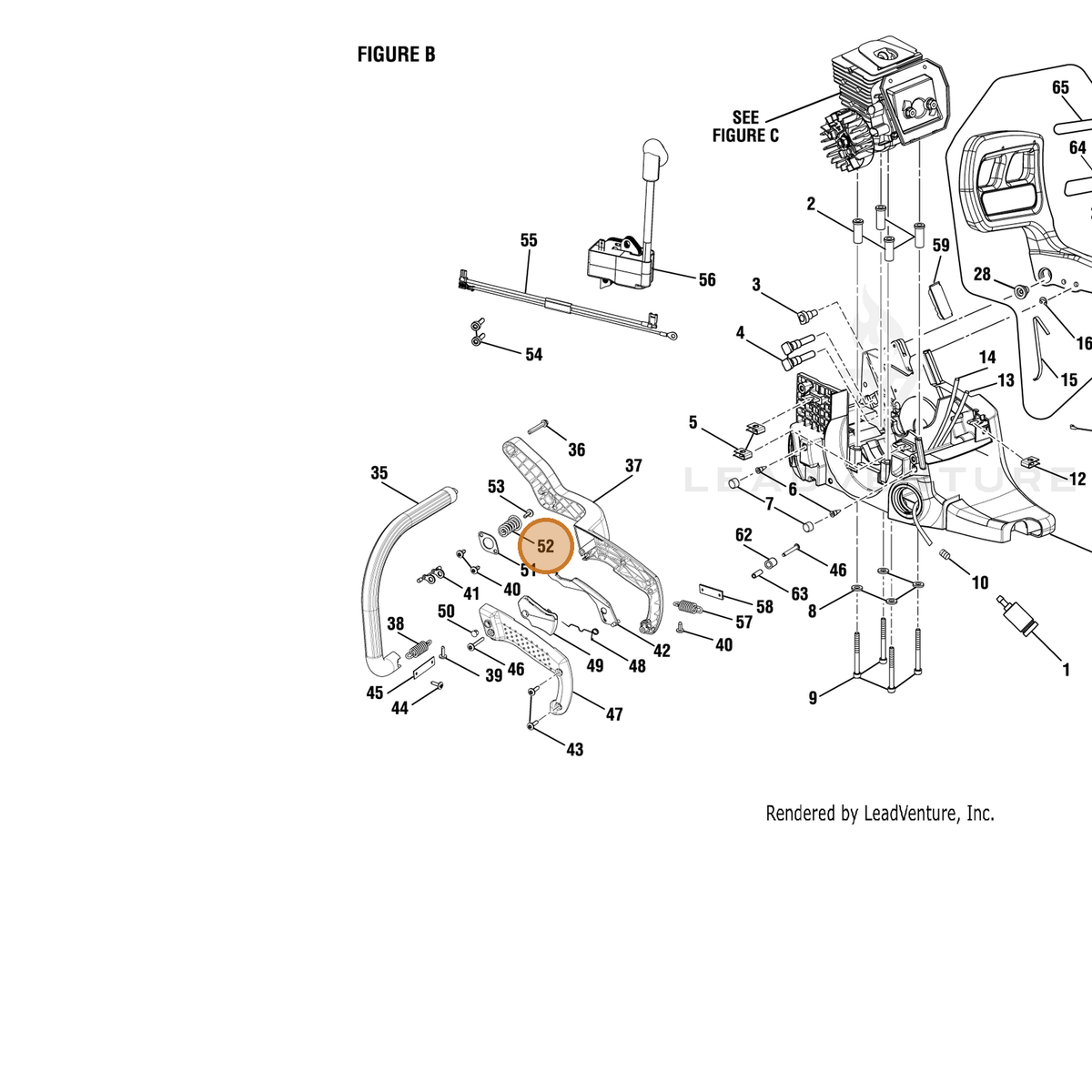Echo part YH476000070 — IPL diagram snippet (6x zoom, amber highlight)