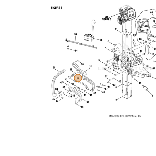 Echo part YH476000070 — IPL diagram snippet (6x zoom, amber highlight)