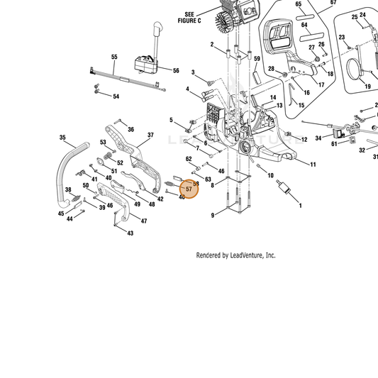 Echo part YH476000090 — IPL diagram snippet (6x zoom, amber highlight)