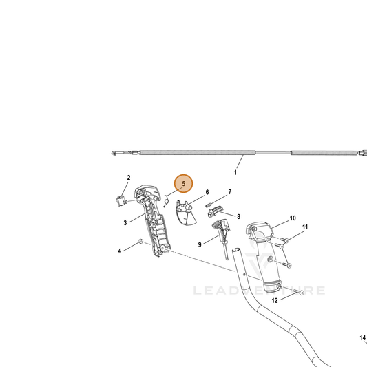 Echo part YH476000100 — IPL diagram snippet (6x zoom, amber highlight)