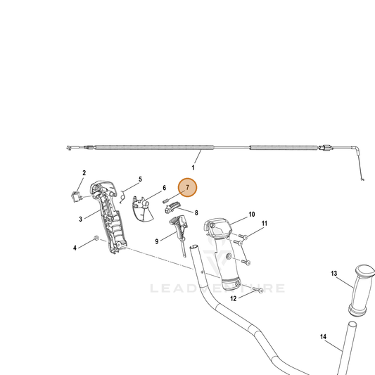Echo part YH476000110 — IPL diagram snippet (6x zoom, amber highlight)