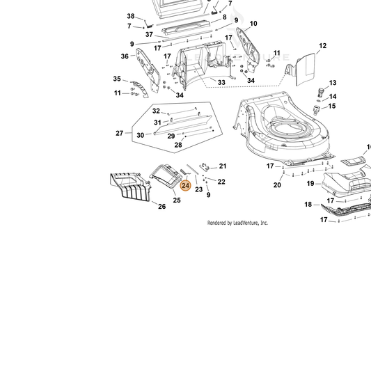 Echo part YH476000370 — IPL diagram snippet (6x zoom, amber highlight)