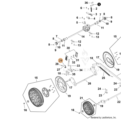 Echo part YH476000381 — IPL diagram snippet (6x zoom, amber highlight)