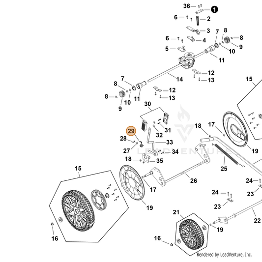 Echo part YH476000381 — IPL diagram snippet (6x zoom, amber highlight)
