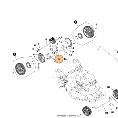 ECHO part YH478000200 — IPL diagram snippet (6x zoom, amber highlight)