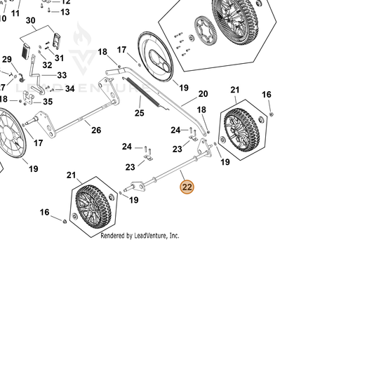 Echo part YH478000260 — IPL diagram snippet (6x zoom, amber highlight)
