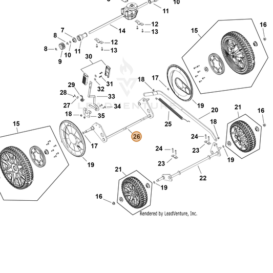 Echo part YH478000280 — IPL diagram snippet (6x zoom, amber highlight)