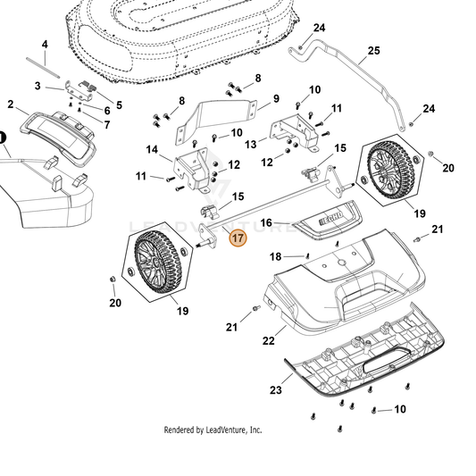 Echo part YH478000290 — IPL diagram snippet (6x zoom, amber highlight)