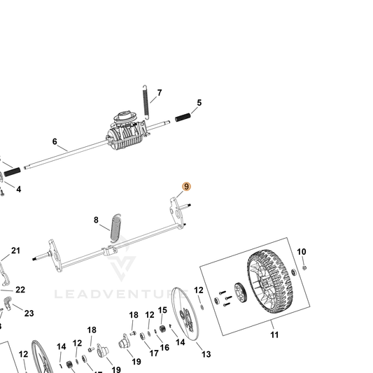 Echo part YH478000300 — IPL diagram snippet (6x zoom, amber highlight)