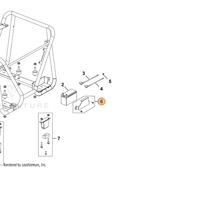 ECHO part YH479000430 — IPL diagram snippet (6x zoom, amber highlight)