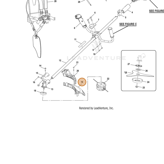 Echo part YH479001120 — IPL diagram snippet (6x zoom, amber highlight)