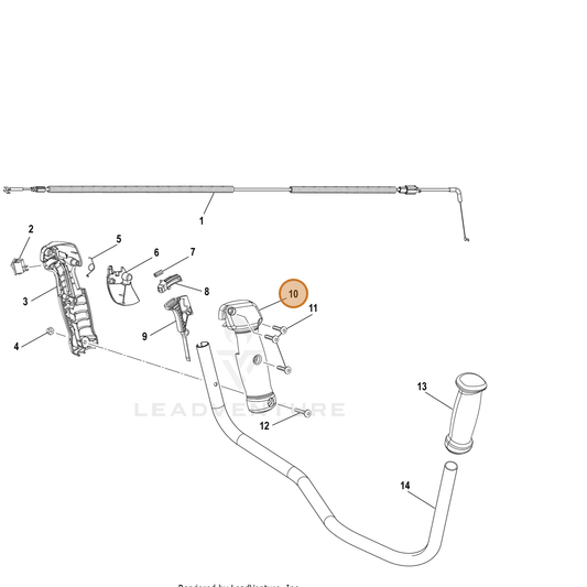 Echo part YH479001200 — IPL diagram snippet (6x zoom, amber highlight)