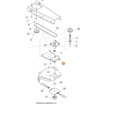 ECHO part YH479001420 — IPL diagram snippet (6x zoom, amber highlight)