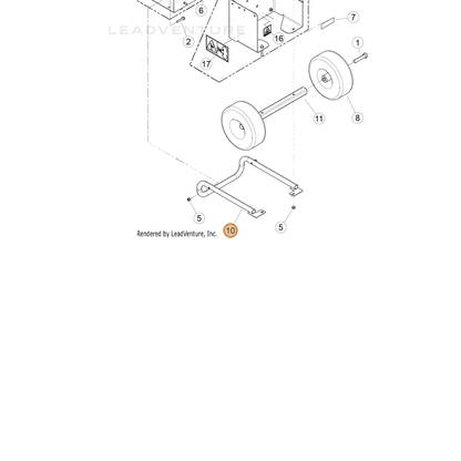 ECHO part YH479001440 — IPL diagram snippet (6x zoom, amber highlight)