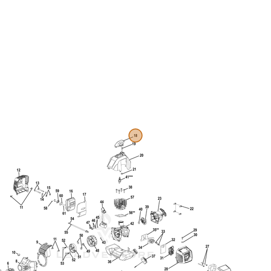 Echo part YH479001470 — IPL diagram snippet (6x zoom, amber highlight)