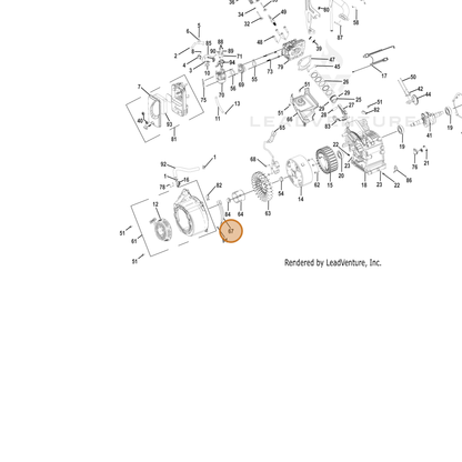 ECHO part YH479001790 — IPL diagram snippet (6x zoom, amber highlight)