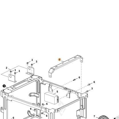 ECHO part YH479002030 — IPL diagram snippet (6x zoom, amber highlight)