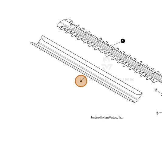 ECHO part YH479002390 — IPL diagram snippet (6x zoom, amber highlight)