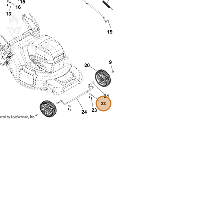 ECHO part YH479002590 — IPL diagram snippet (6x zoom, amber highlight)