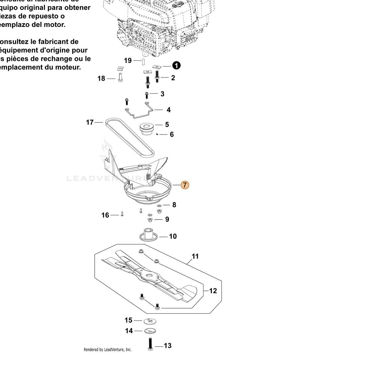 Echo part YH479003060 — IPL diagram snippet (6x zoom, amber highlight)