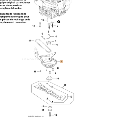 Echo part YH479003060 — IPL diagram snippet (6x zoom, amber highlight)