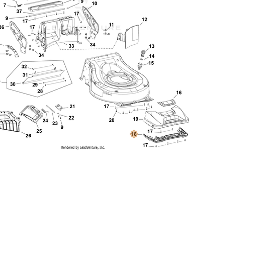 Echo part YH479003090 — IPL diagram snippet (6x zoom, amber highlight)