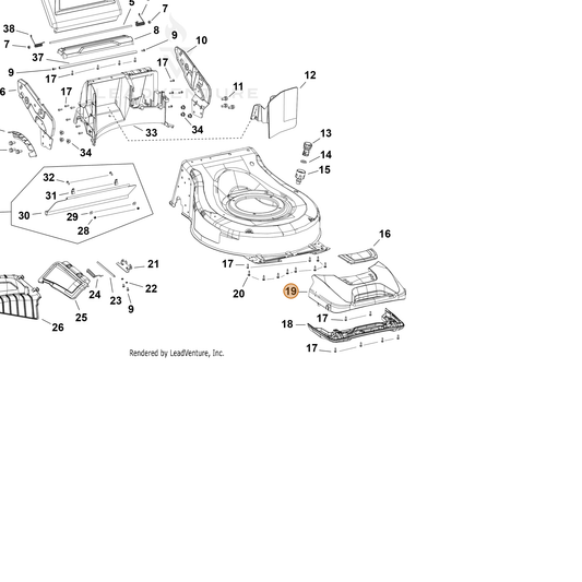 Echo part YH479003100 — IPL diagram snippet (6x zoom, amber highlight)