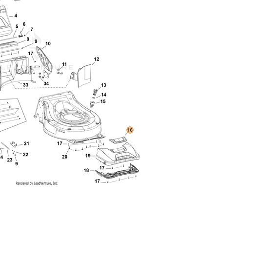 Echo part YH479003110 — IPL diagram snippet (6x zoom, amber highlight)