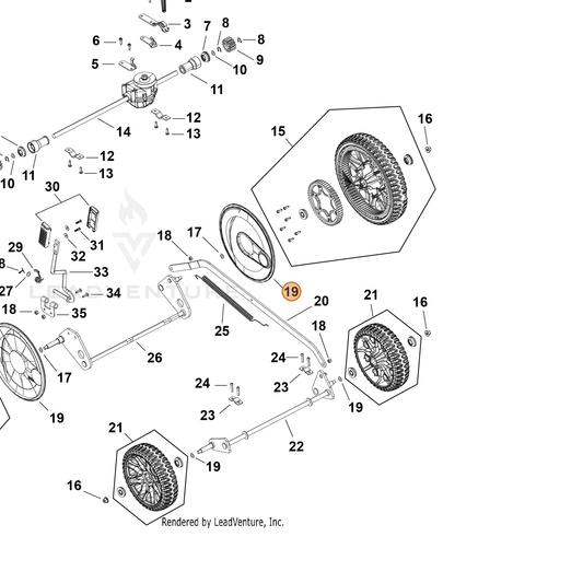 Echo part YH479003120 — IPL diagram snippet (6x zoom, amber highlight)