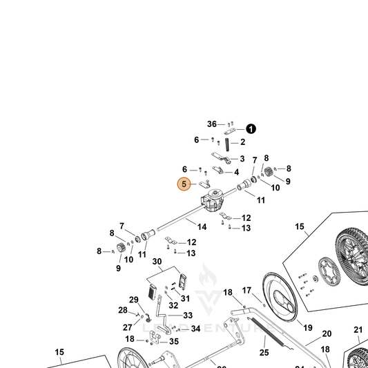 Echo part YH479003150 — IPL diagram snippet (6x zoom, amber highlight)