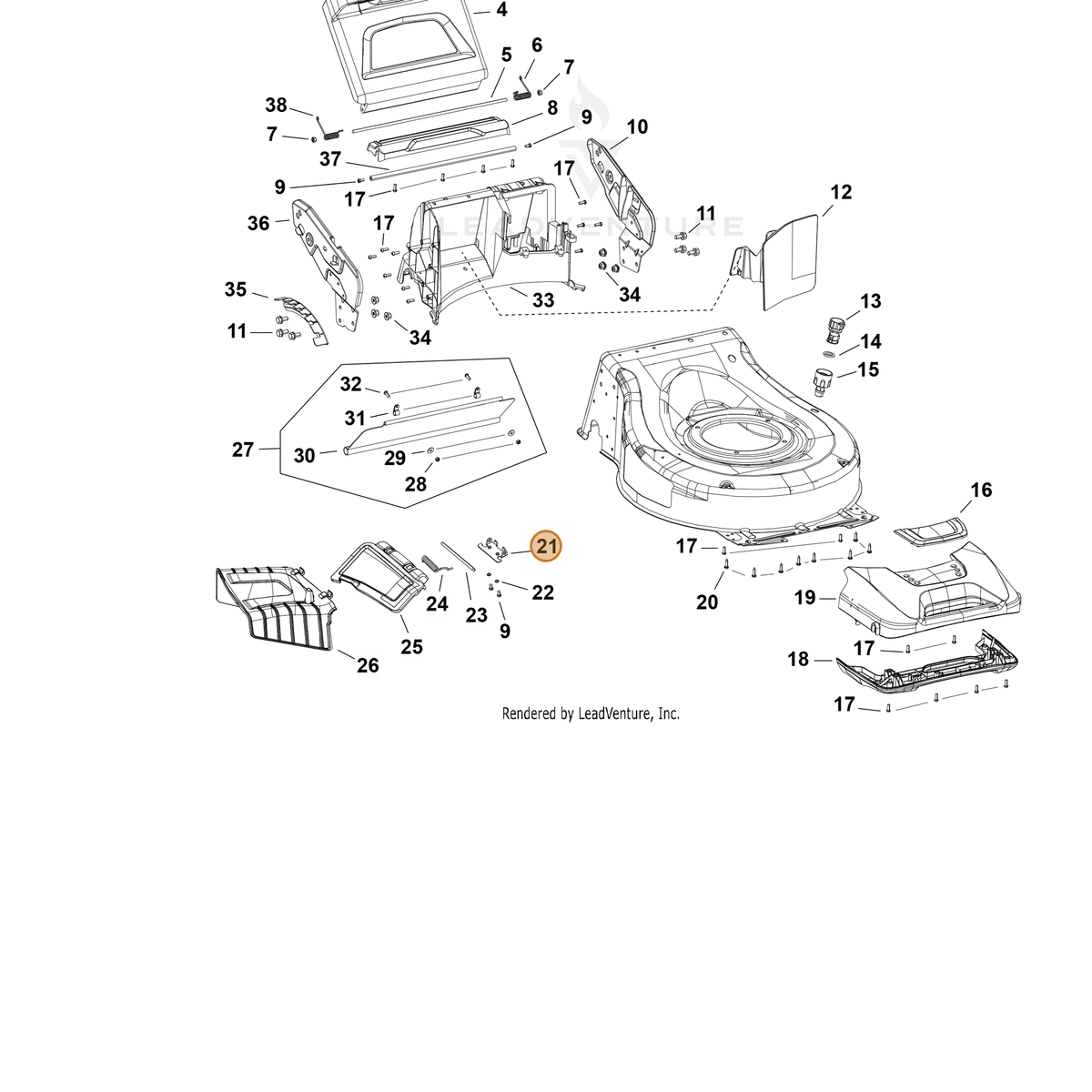 Echo part YH479003180 — IPL diagram snippet (6x zoom, amber highlight)
