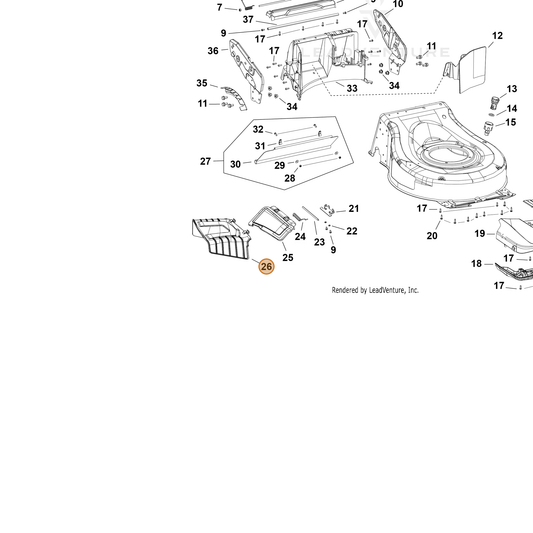Echo part YH479003200 — IPL diagram snippet (6x zoom, amber highlight)