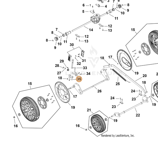 Echo part YH479003220 — IPL diagram snippet (6x zoom, amber highlight)