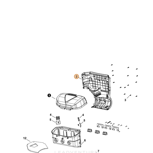 Echo part YH479003370 — IPL diagram snippet (6x zoom, amber highlight)