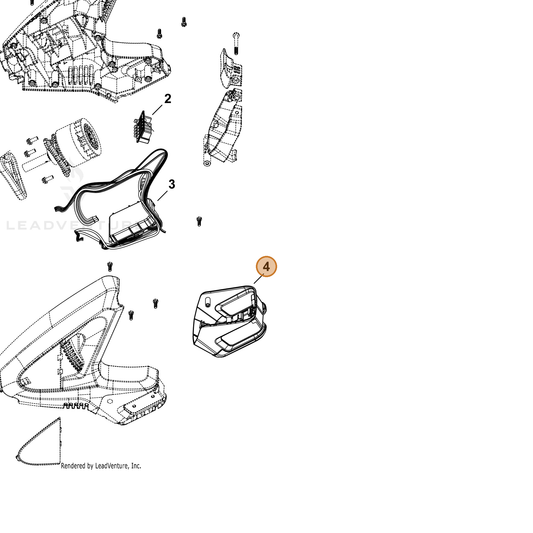 Echo part YH479003440 — IPL diagram snippet (6x zoom, amber highlight)