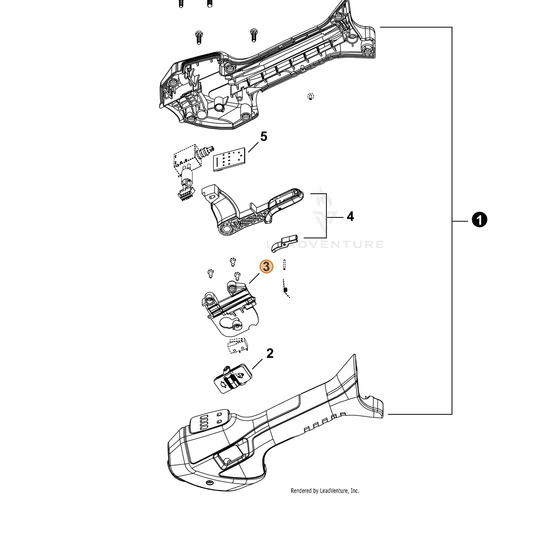 Echo part YH479003450 — IPL diagram snippet (6x zoom, amber highlight)