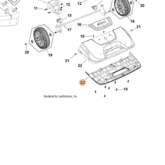 Echo part YH479003490 — IPL diagram snippet (6x zoom, amber highlight)