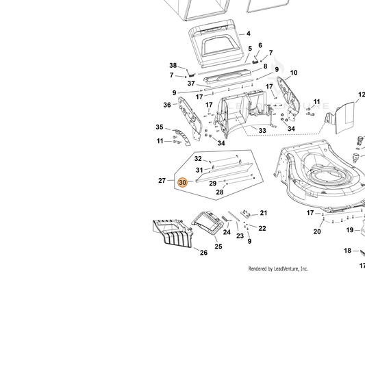 Echo part YH479003560 — IPL diagram snippet (6x zoom, amber highlight)