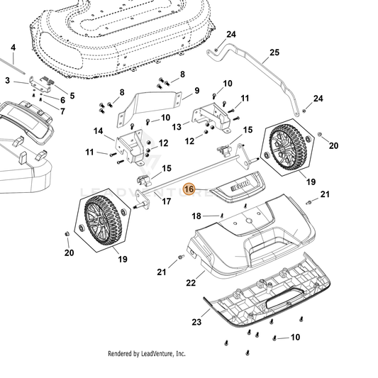 Echo part YH479003580 — IPL diagram snippet (6x zoom, amber highlight)